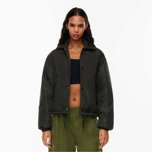 Aritzia Coaches Short Jacket in Black - Picture 4 of 4